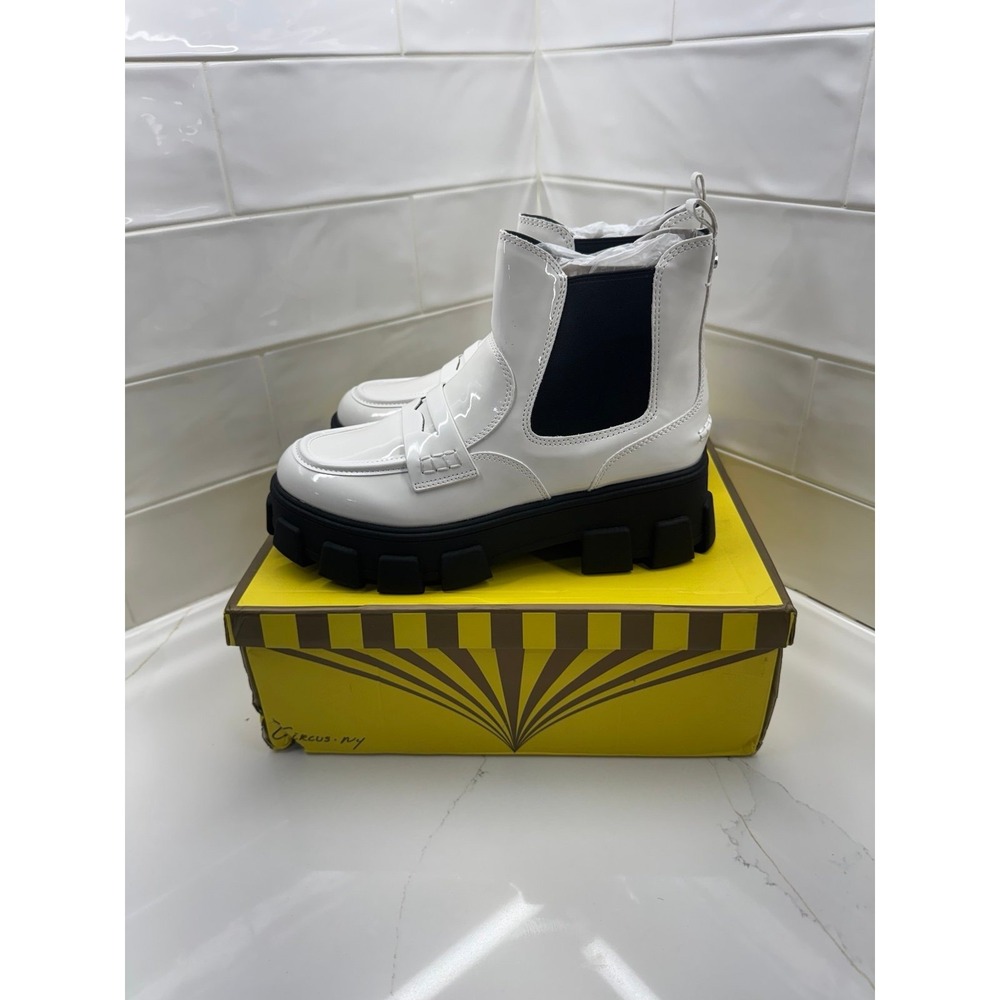 Circus NY by Sam Edelman Women's Dia Chelsea‎ Boot, Bright White, 9 (1:2)